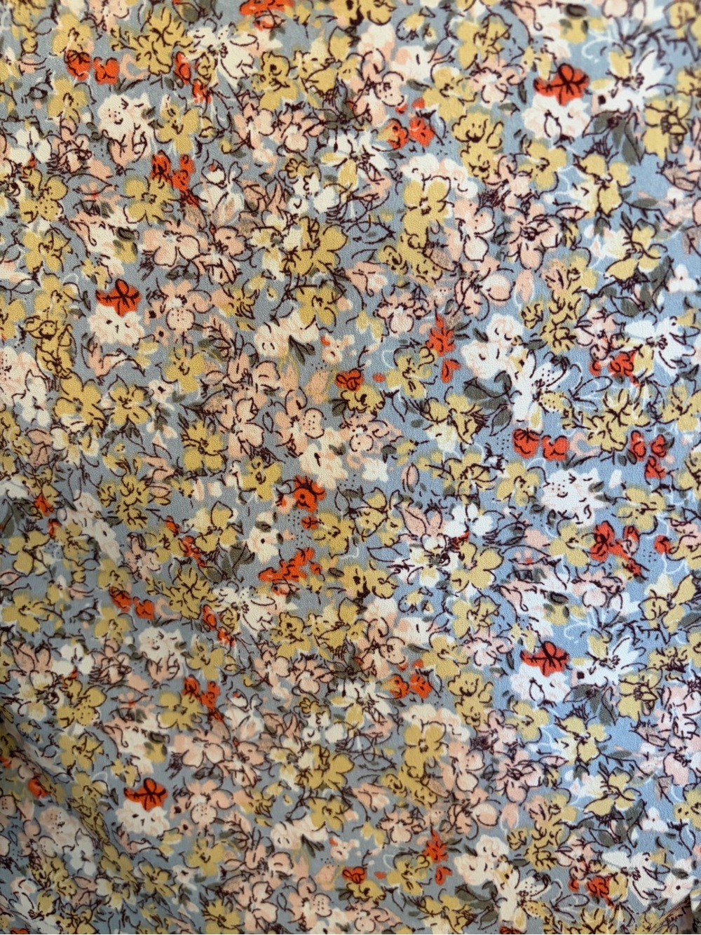 Pleione Floral Ruffle Button-Front Blouse - Multi-Color - Picture 4 of 6